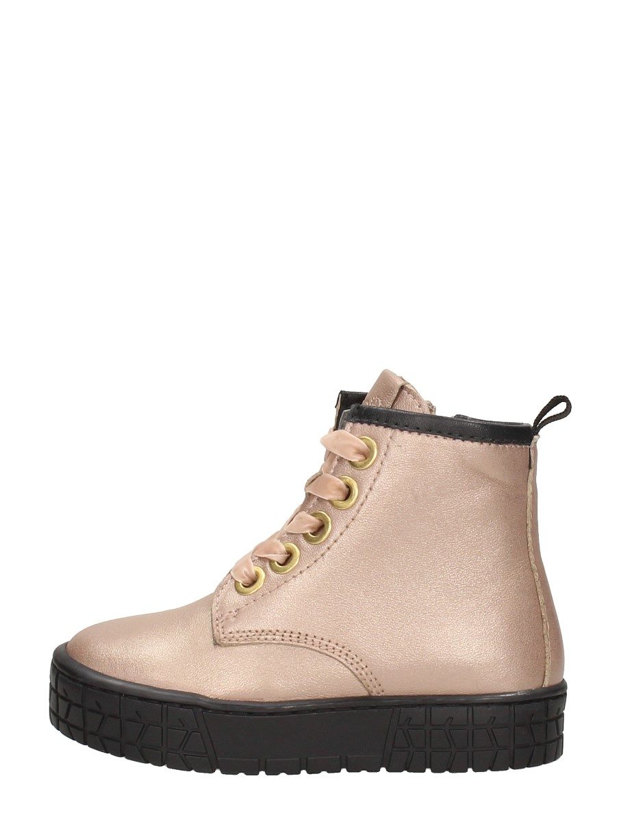Keq - Meisjes Veterschoenen – champagne