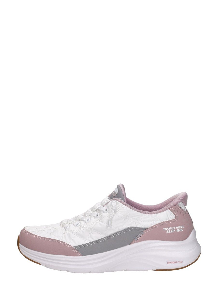 Skechers - Slip-ins: Cozy Fit Knotted Bungee – wit – foto 1 van 4