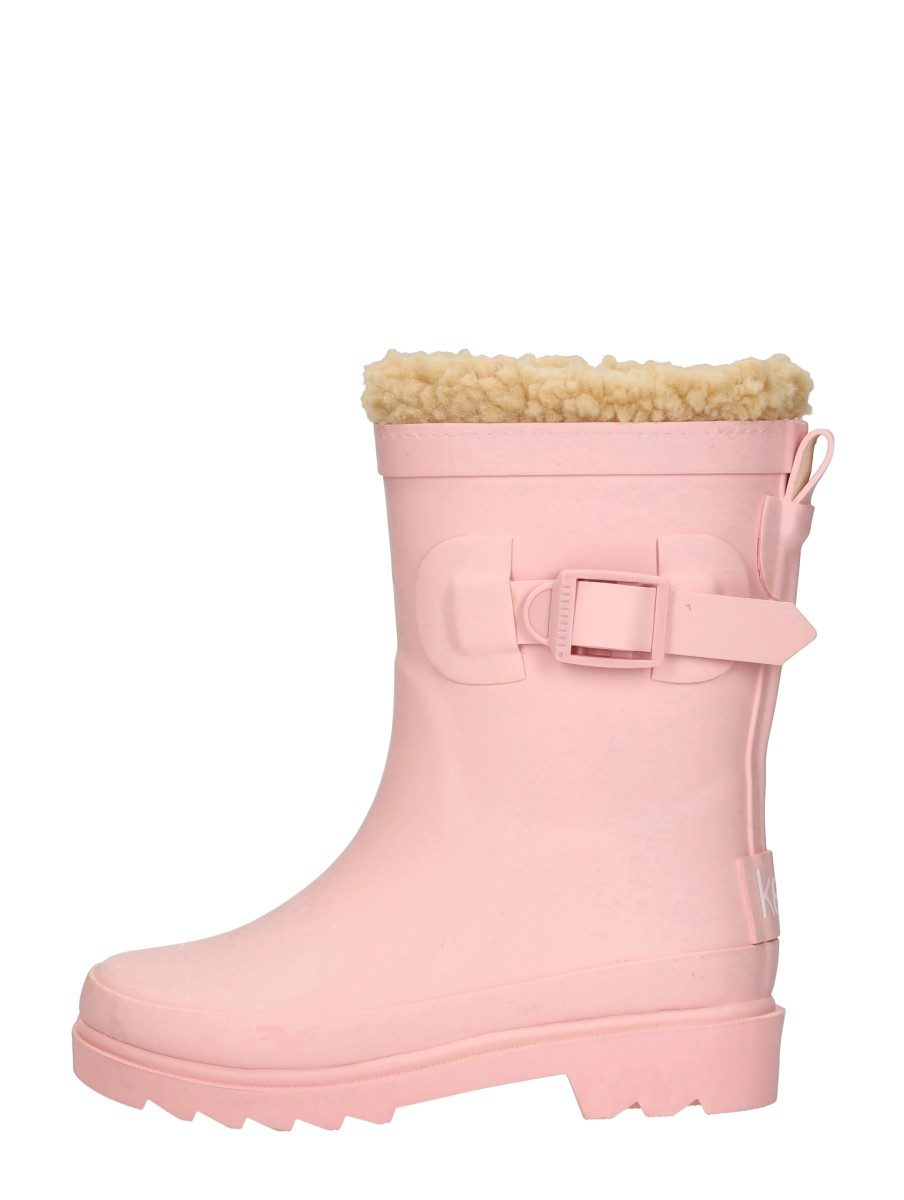 Keq - Rainboots Fur – roze