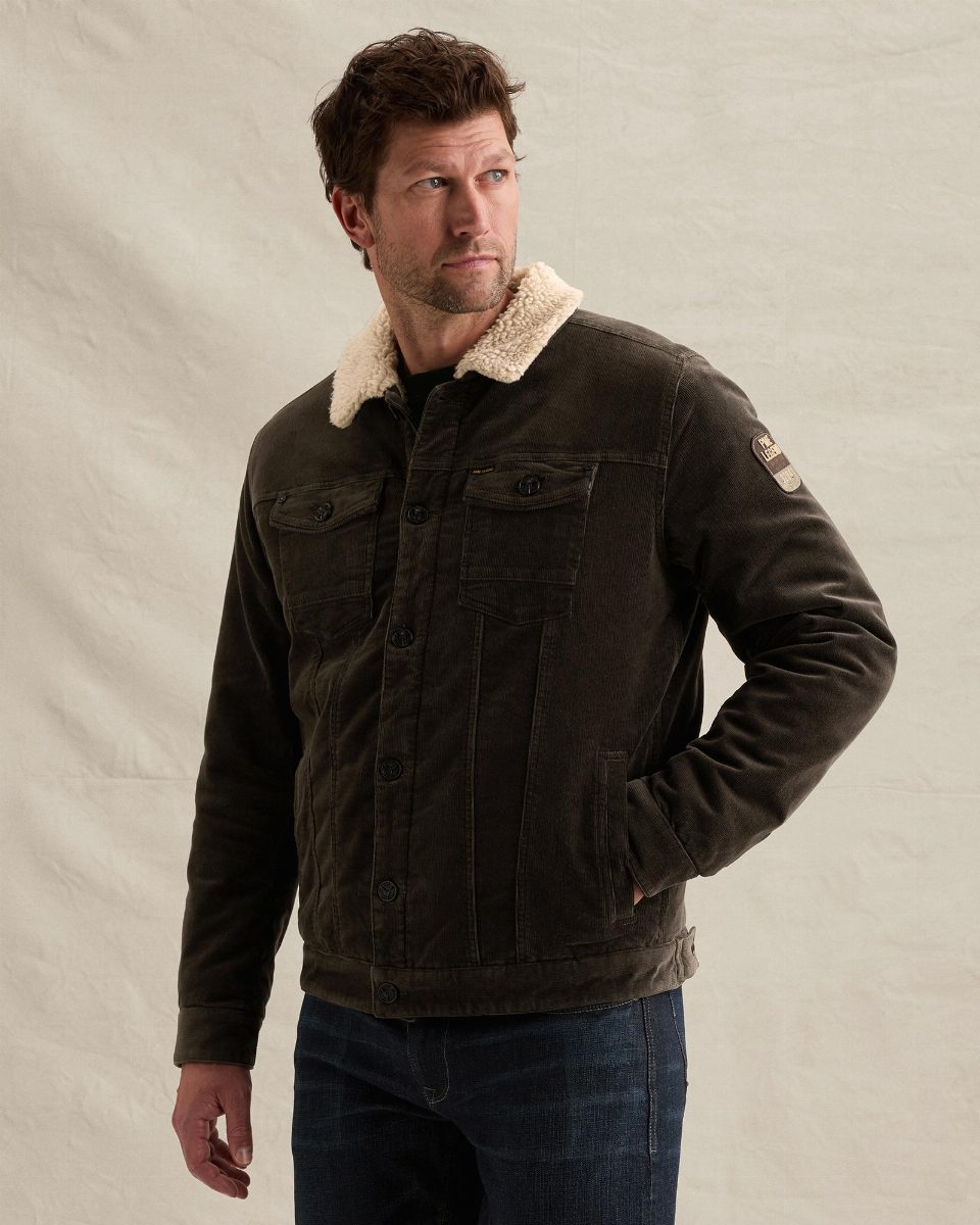 Trucker jacket van corduroy
