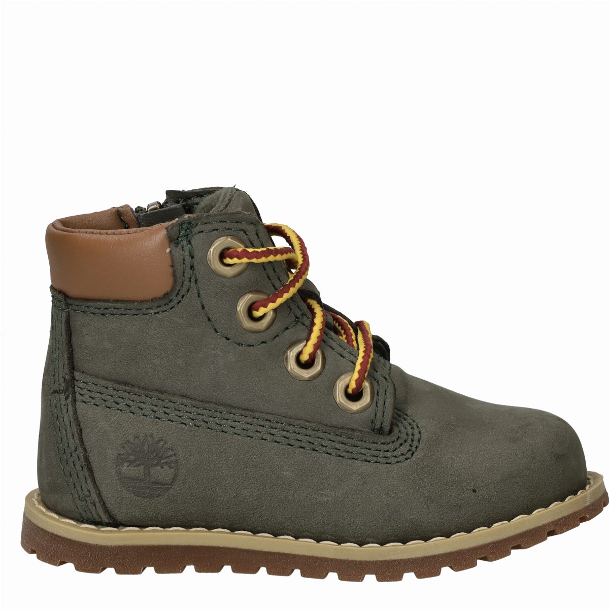 Timberland Pokey Pine Mid Lace Up With Zip Veterboots  Groen