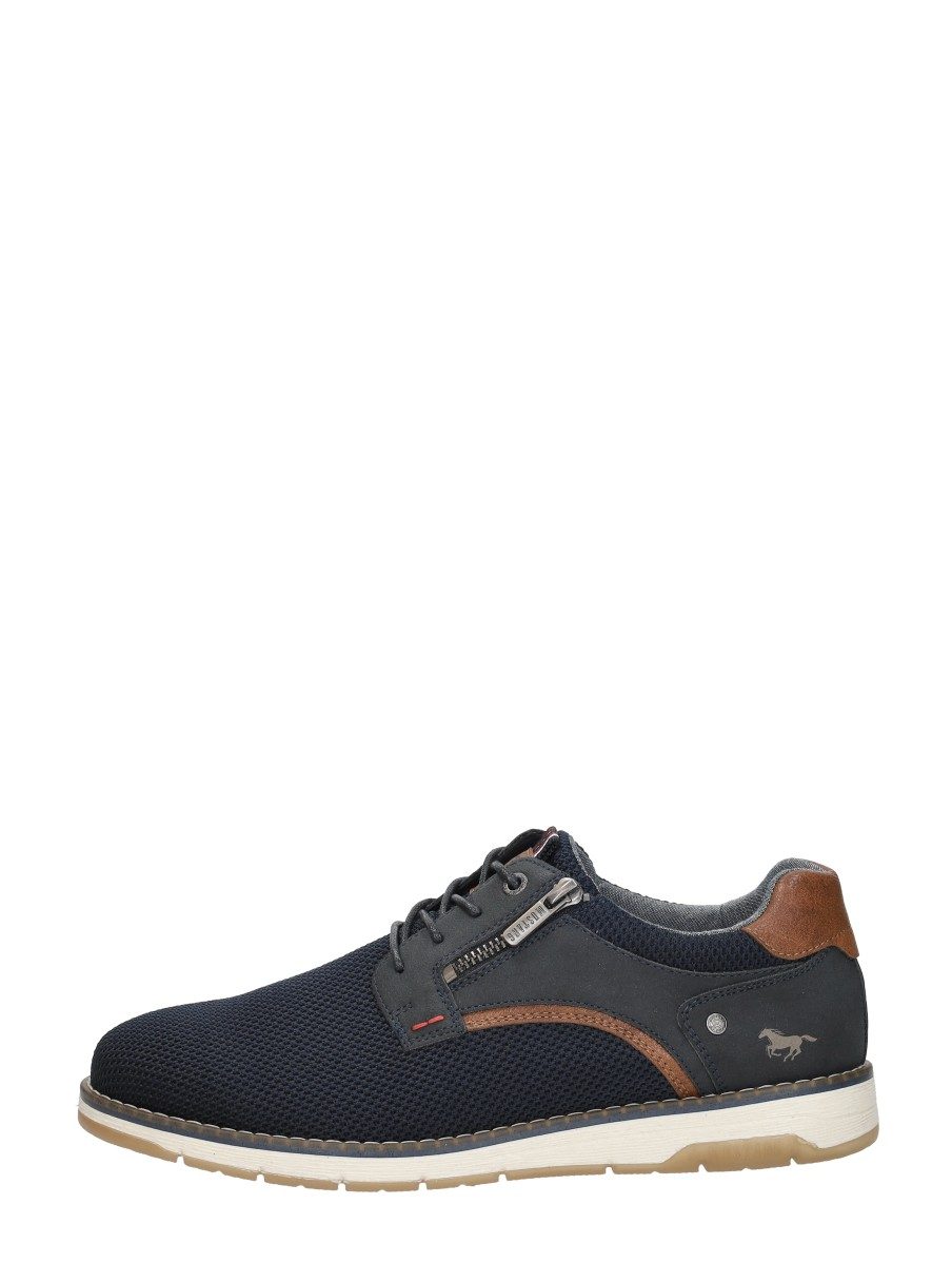 Mustang - Veterschoenen Laag – blauw