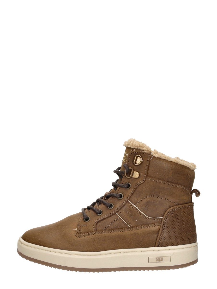 Sub55 - Veterschoenen Hoog – cognac