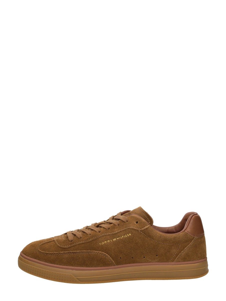 Tommy Hilfiger - Th Lo Lux Suede Sneaker – cognac