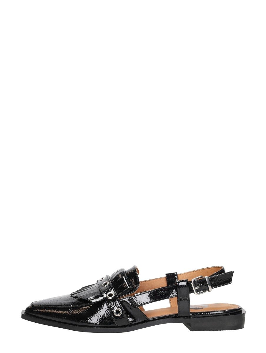 Sub55 - Slingbacks Zwartlak – zwart lak