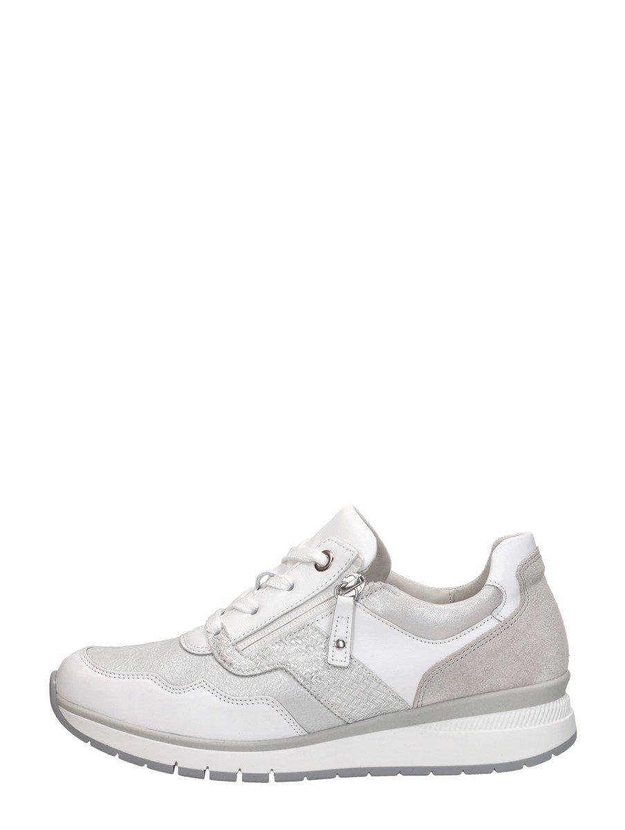 Gabor - Sneakers Laag Met Stretch – wit