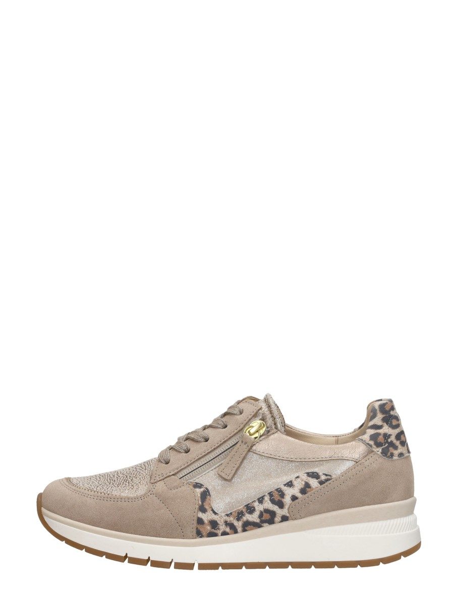 Gabor - Sneakers Laag Met Stretch – beige