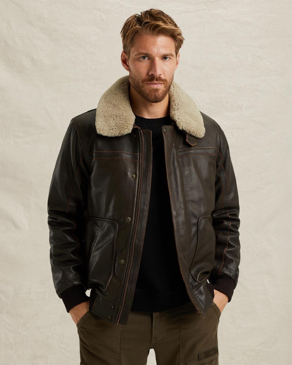 Iconic Hudson leren jas