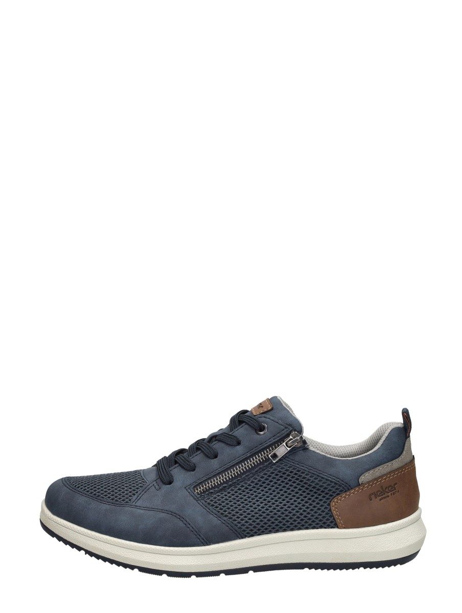 Rieker - Veterschoenen Laag – blauw