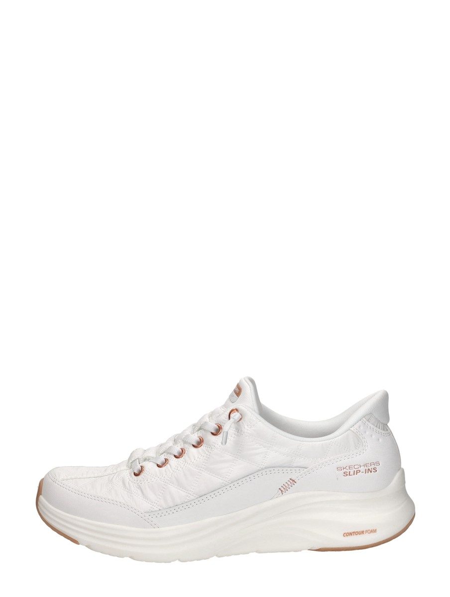 Skechers - Slip-ins: Contour Foam Cozy Fit – wit – foto 1 van 4