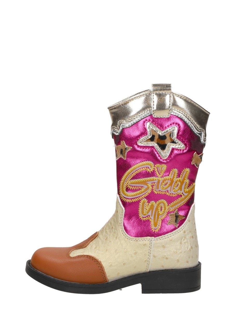 Shoesme - Enkellaarsjes – goudkleur