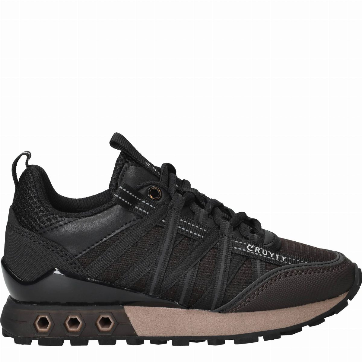 Cruyff Fearia Hex-Tech Sneakers Jongens Zwart