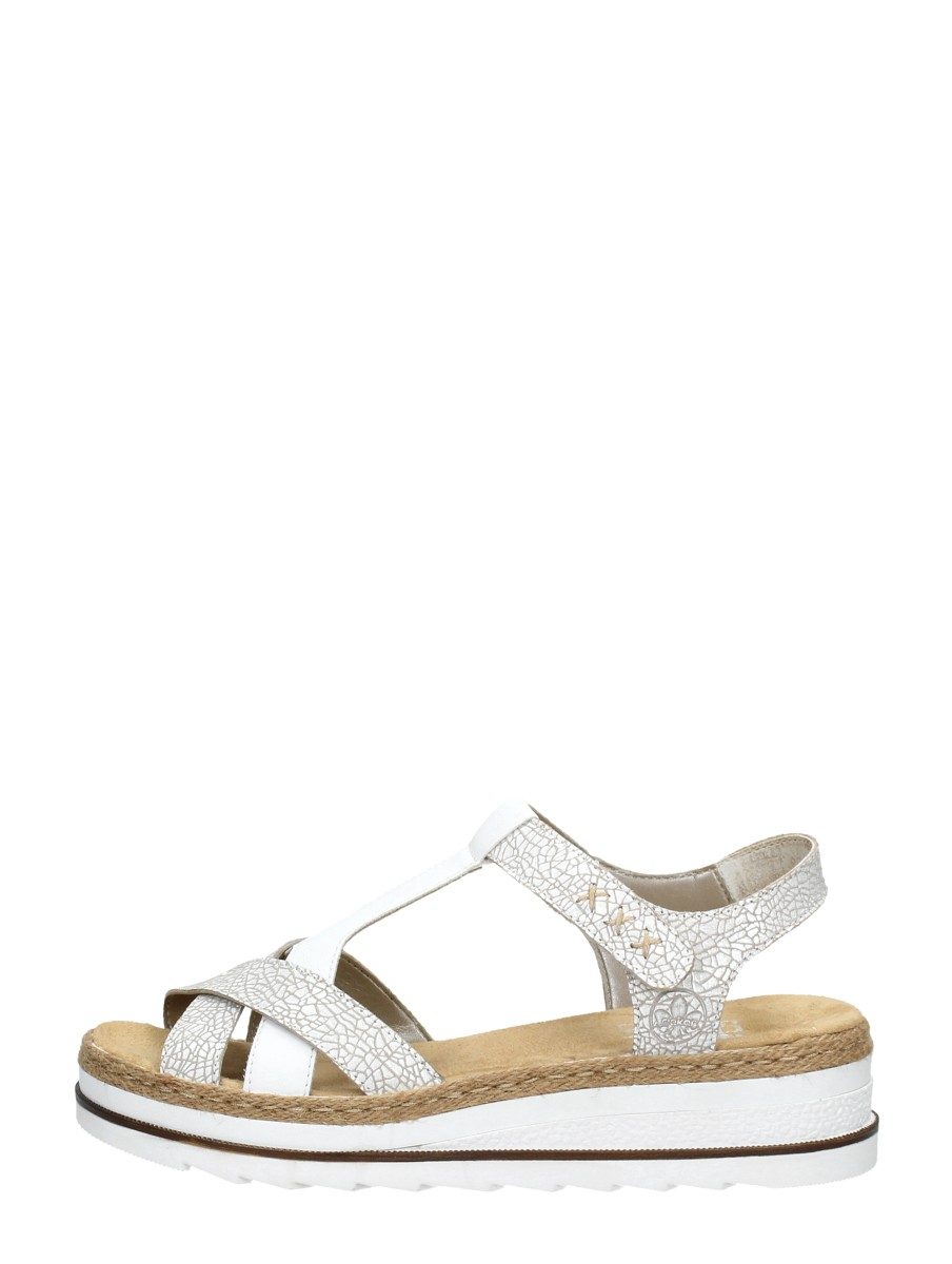 Rieker - Sandalen Plat – wit