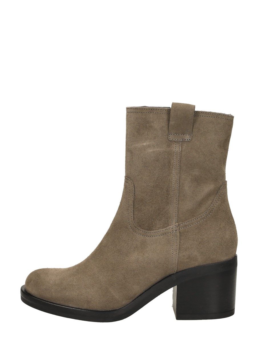 Red Rag - Enkellaarsjes Hak – taupe