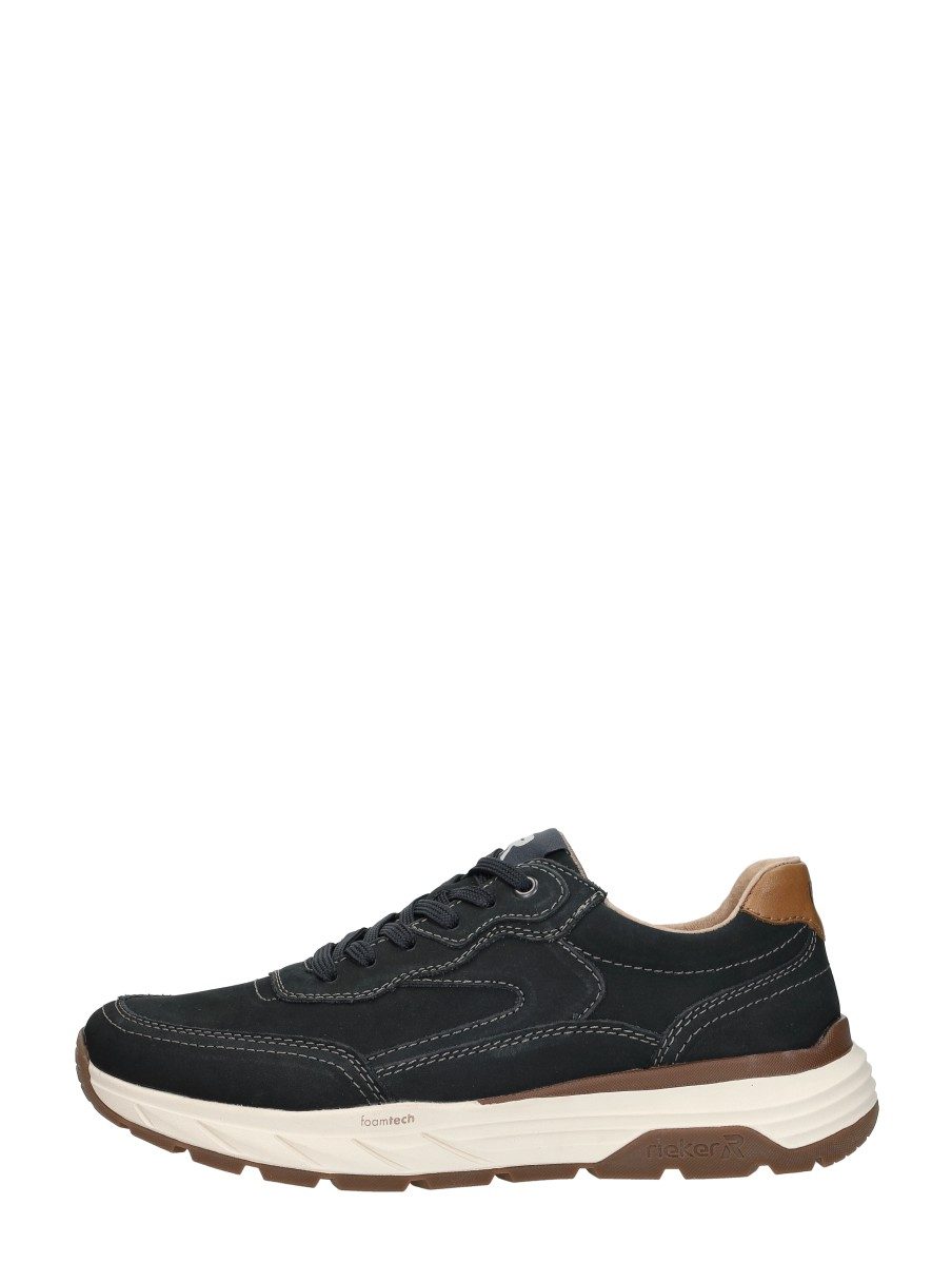 Rieker - Veterschoenen Laag – blauw