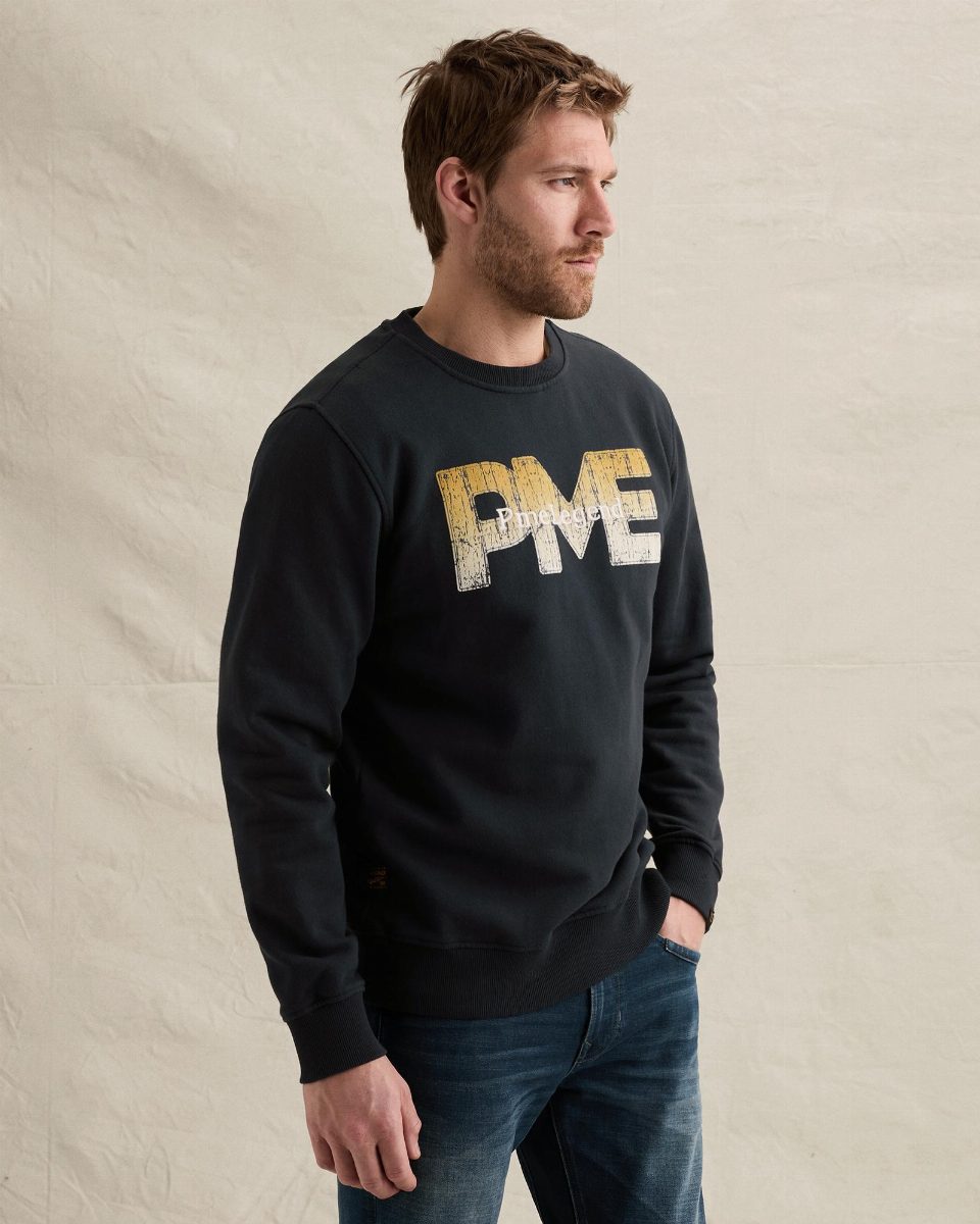 Sweatshirt van 100% katoen met print – salute