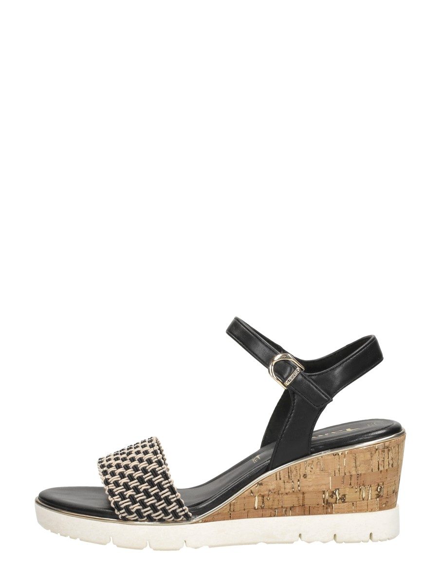 Tamaris - Sandalen Hak – zwart