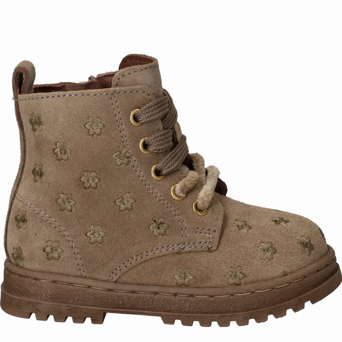 IK-KE Veterboots Meisjes Taupe