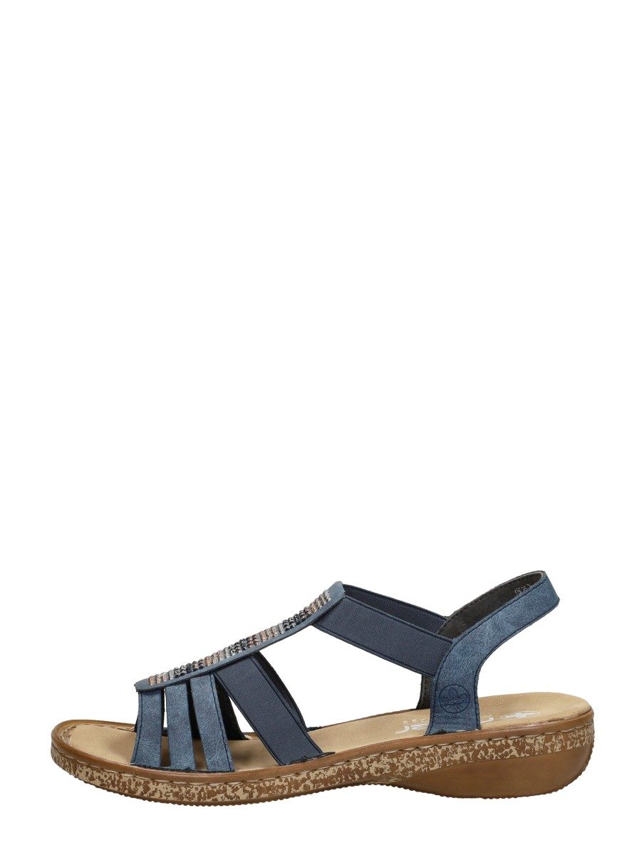 Rieker - Sandalen Plat – blauw