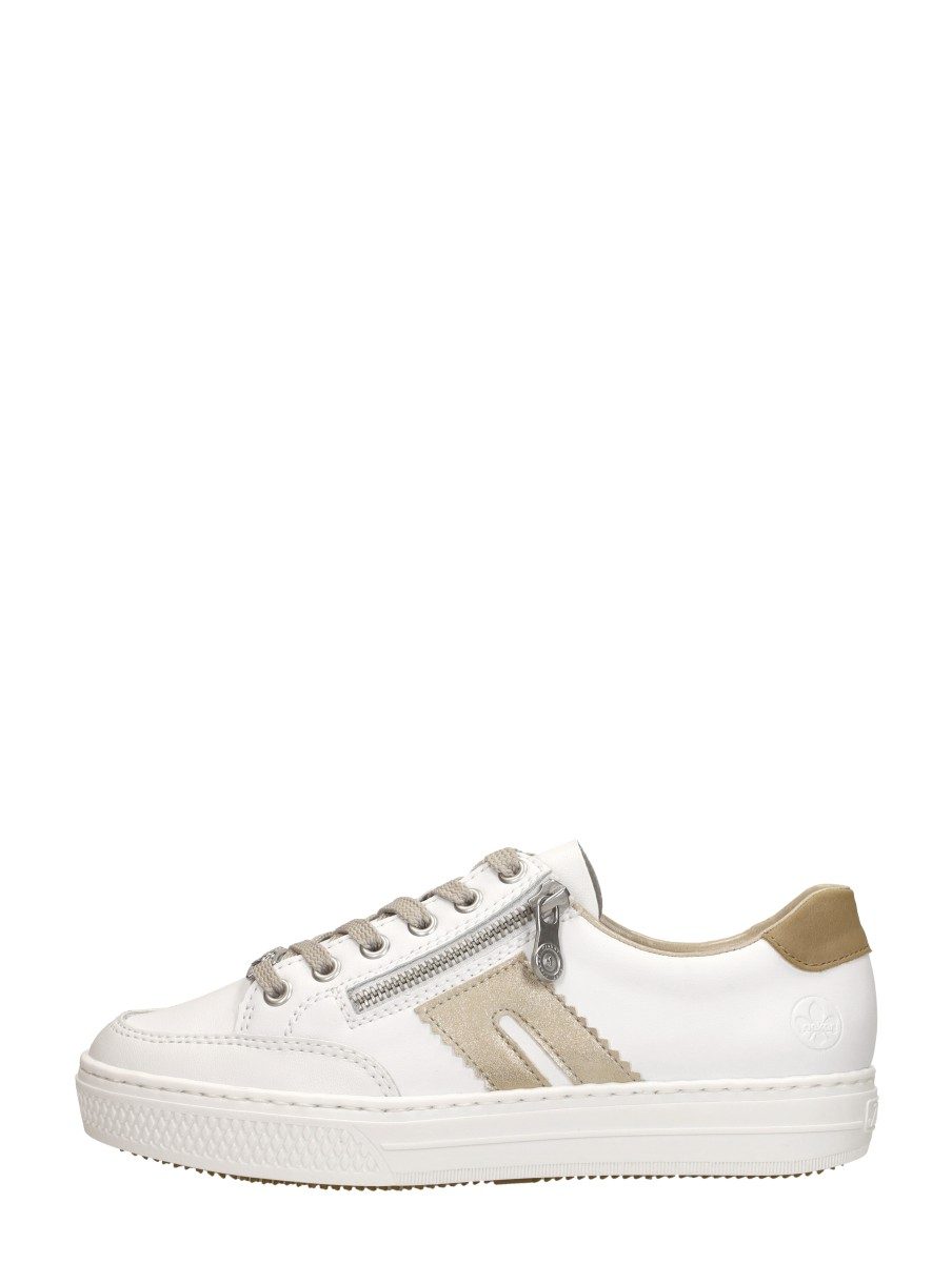 Rieker - Veterschoenen Laag – wit