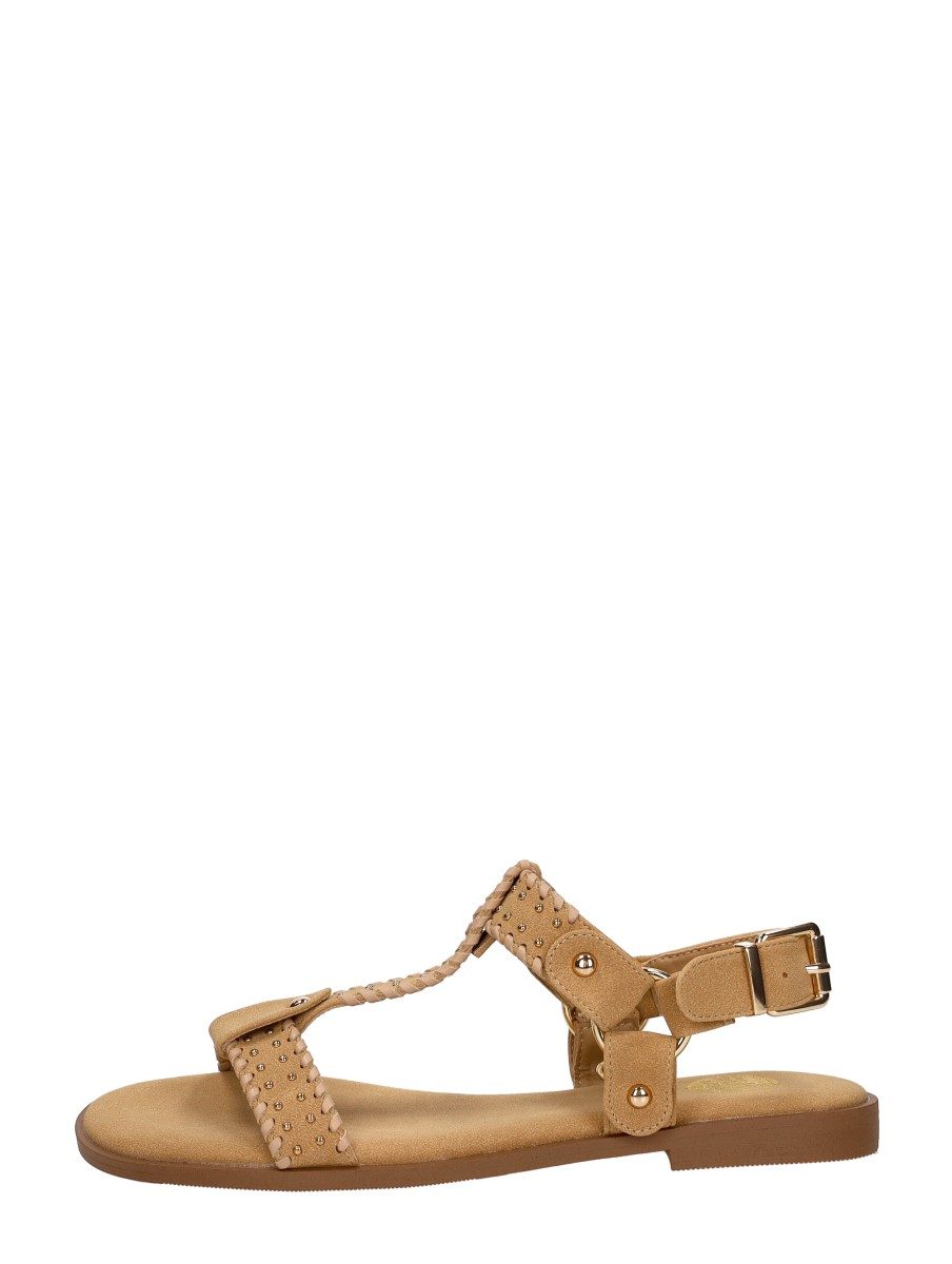 Sub55 - Sandalen Plat – beige