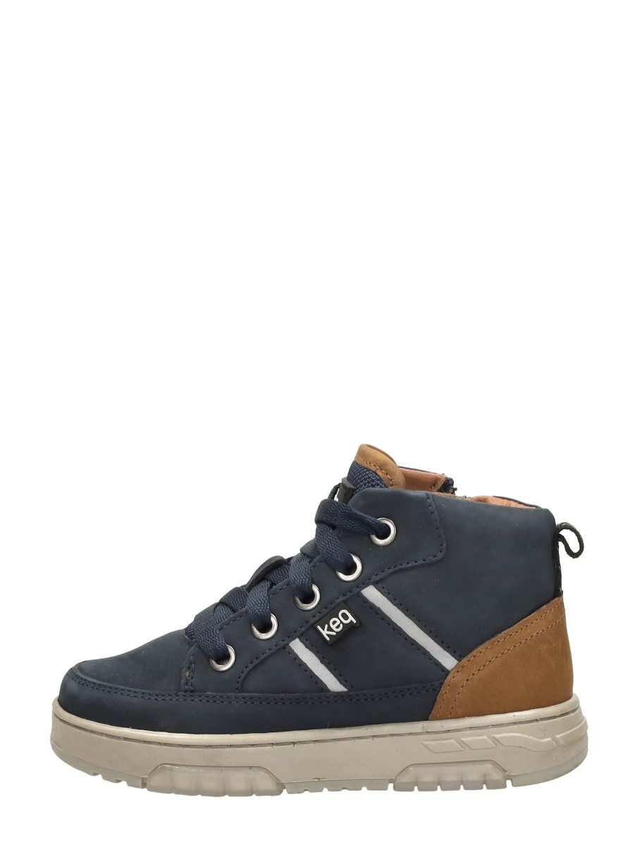 Keq - Veterschoenen Hoog – blauw