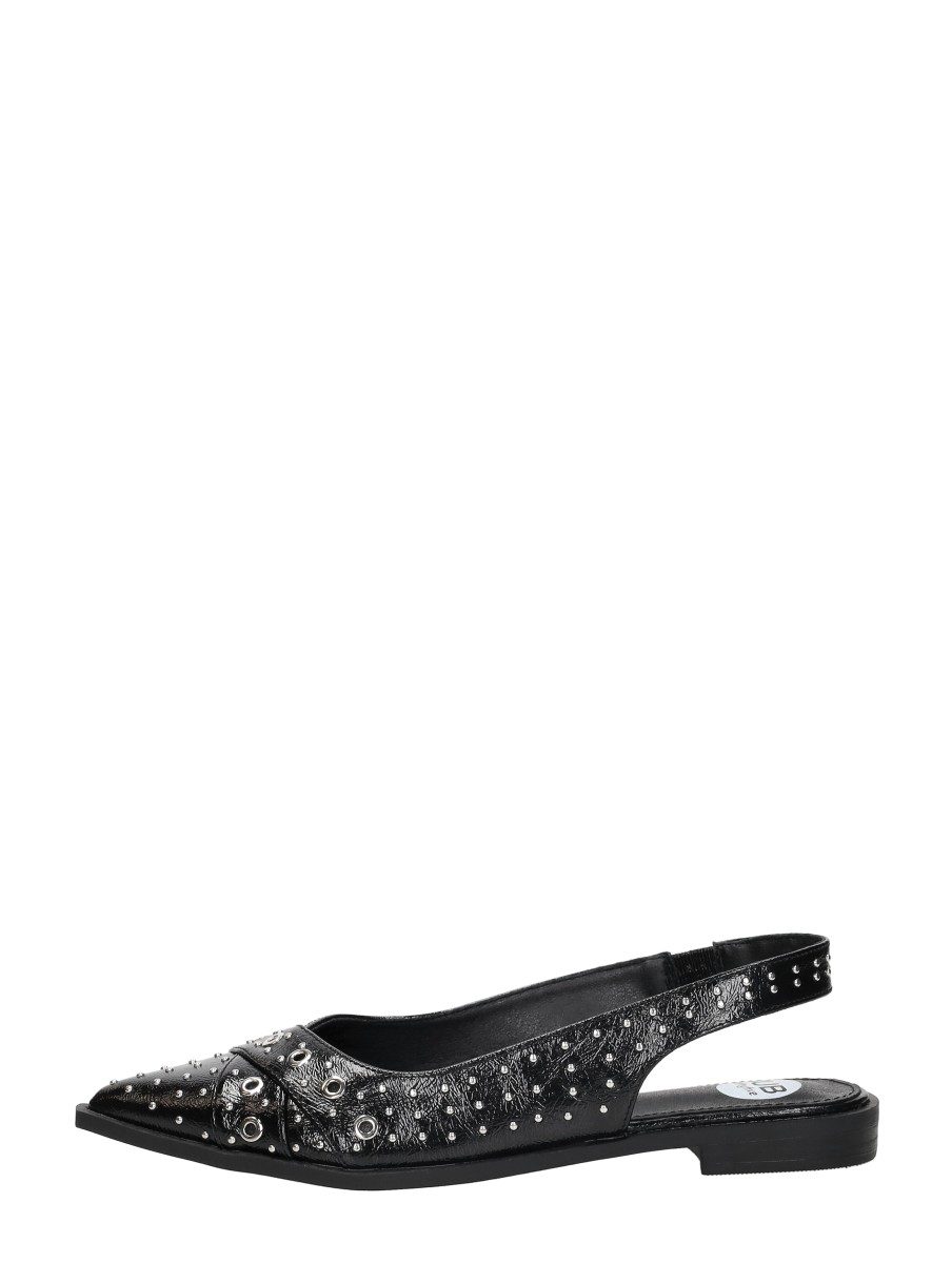 Sub55 - Slingback Zwartlak – zwart lak