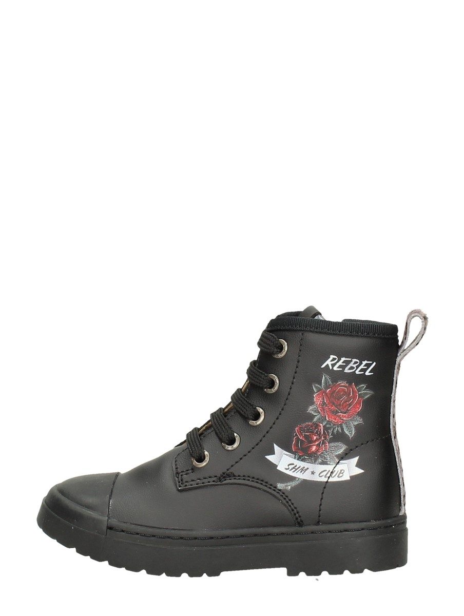 Shoesme - Veterschoen Hoog – zwart