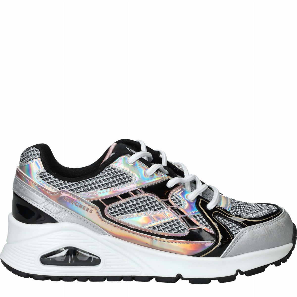 Skechers Uno Gen1 Platinum Flash Sneakers Meisjes Zilver