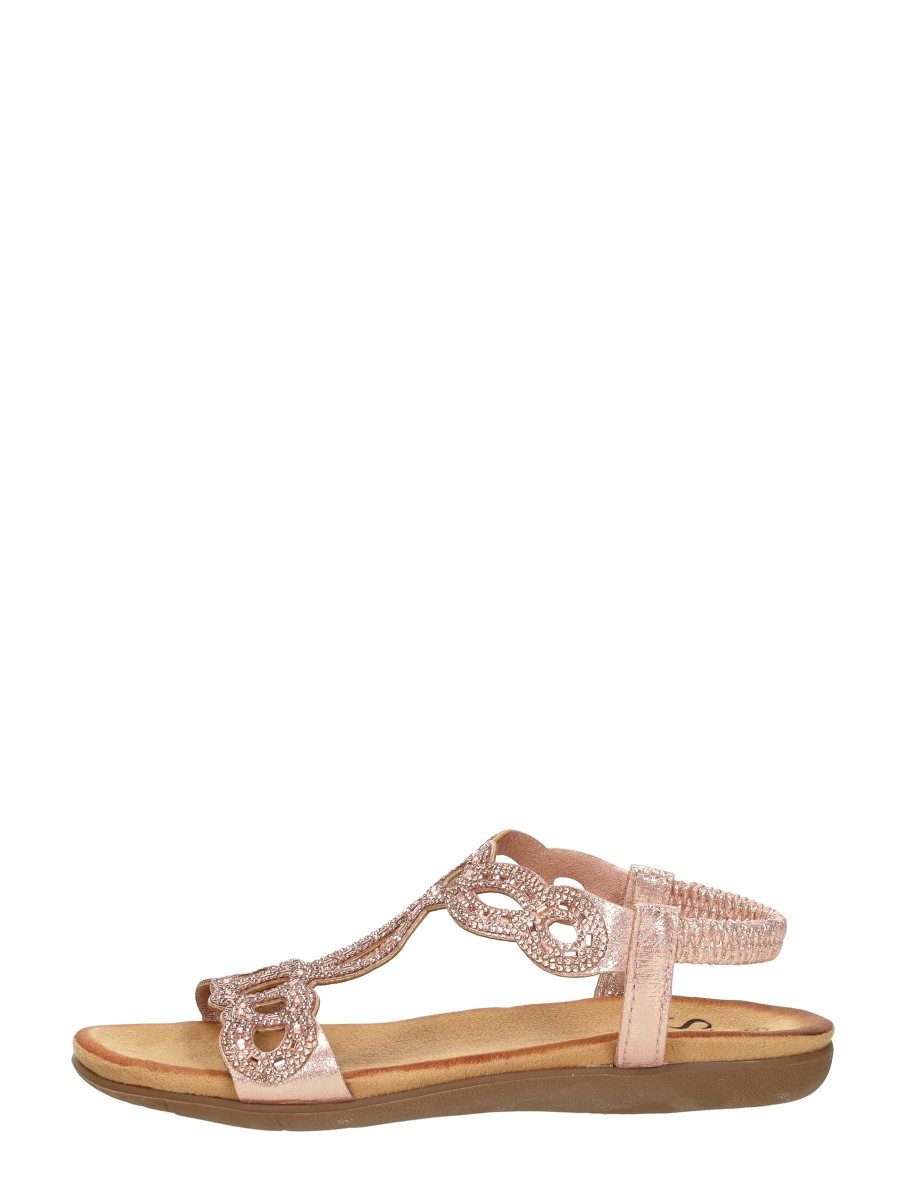 Sub55 - Sandalen Plat – champagne