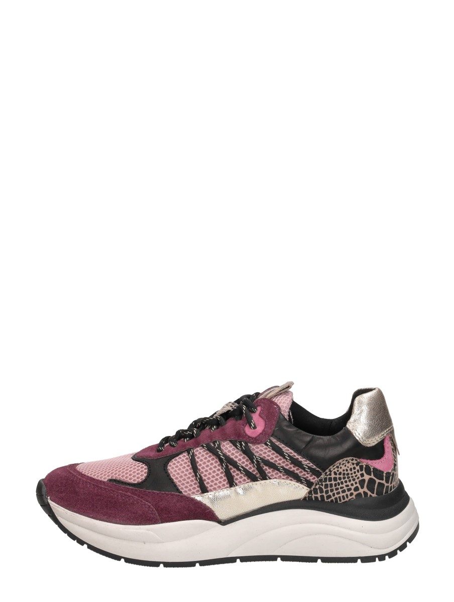Sub55 - Sneakers Laag – bordeaux