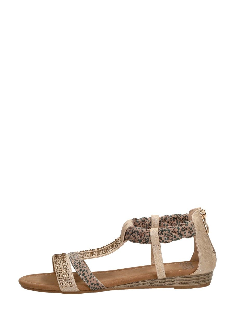 Sub55 - Sandalen Plat – beige
